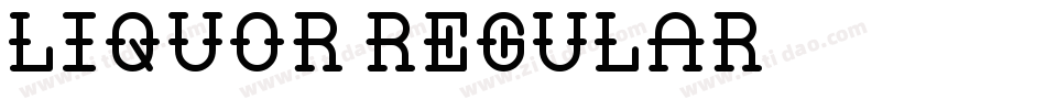 Liquor Regular字体转换